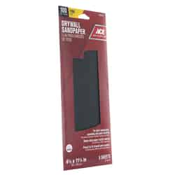 Ace 11-1/4 in. L X 4-1/4 in. W 100 Grit Silicon Carbide Drywall Sanding Sheet 5 pk