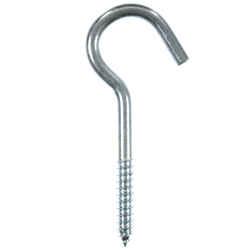 Ace Small Zinc-Plated Steel Silver Ceiling Hook 100 lb. 2 pk 4.0625 in. L