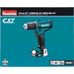 Makita CXT 12 volts 3/8 in. Cordless Drill/Driver Kit 1700 rpm 2