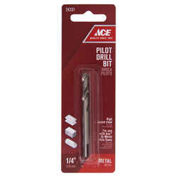 Ace 1/4 in. S High Speed Steel Pilot Drill Bit 1 pc