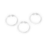 Homz Clear Plastic Shower Curtain Rings 12 pk Clear