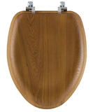 Bemis Mayfair Elongated Oak Wood Toilet Seat