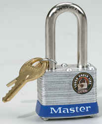 Master Lock 3-3/16 in. H X 1-9/16 in. W Laminated Steel Double Locking Padlock 1 pk