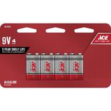 Ace 9-Volt Alkaline Batteries 9 volt 4 pk Carded