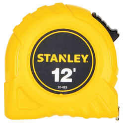 Stanley 1 in. W x 12 ft. L Tape Measure Yellow 1 pk