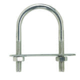 Hampton 3/8 in. x 2 in. W x 4-3/4 in. L Coarse Stainless Steel U-Bolt