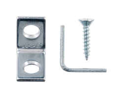 Ace 3/4 in. H x 2.75 in. W x 3/4 in. D Zinc Inside L Corner Brace