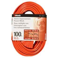 Woods 14/3 SJTW 300 volts 100 ft. L Power Cord
