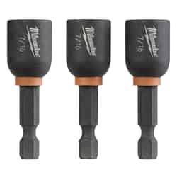 Milwaukee SHOCKWAVE IMPACT DUTY 7/16 inch drive in. x 1.875 in. L Nut Driver Set 1/4 in. Hex Sha
