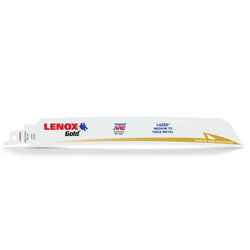 Lenox Gold Lazer 9 in. L x 3/4 in. W Bi-Metal Reciprocating Saw Blade 14 TPI 5 pk