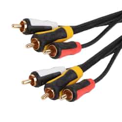 Monster Cable Just Hook It Up 6 ft. L Video & Stereo Audio Cable RCA