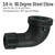 Pipe Decor 3/8 in. FIP 3/8 in. Dia. MIPT Black Malleable Iron Street Elbow No