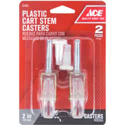 Ace 2 in. Dia. Swivel Plastic Caster 60 lb. 2 pk