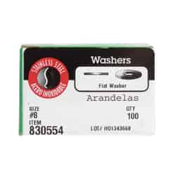 HILLMAN Stainless Steel No. 8 mm Flat Washer 100 pk