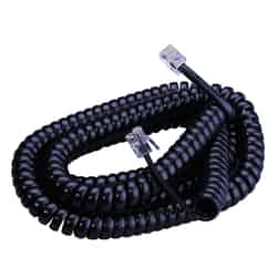 Monster Cable 12 ft. L Telephone Handset Coil Cord Black