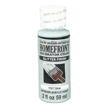 Homefront Glitter Silver Hobby Paint 2 oz