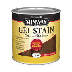 Minwax Transparent Low Luster Coffee Oil-Based Gel Stain 0.5 pt