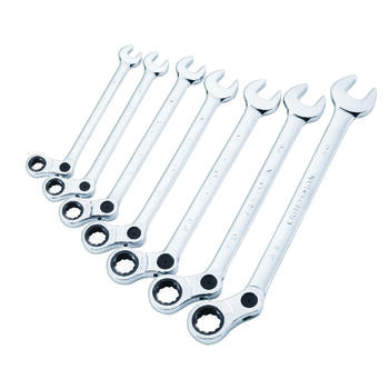 Craftsman SAE Ratcheting Wrench Set Steel 7 pc.