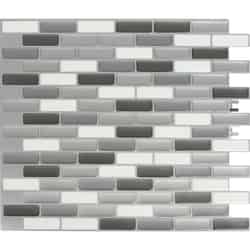 Peel and Impress 9.3 in. W x 11 in. L Vinyl Adhesive Wall Tile 4 pk Multiple Finish (Mosaic)