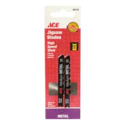 Ace 2-3/4 in. Carbon Steel Jig Saw Blade 17 TPI 2 pk Universal