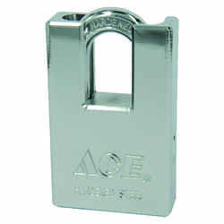 Ace 1-13/16 in. H x 2 in. W x 3/4 in. L Steel Shrouded Shackle Padlock Double Ball Locking 1 pk
