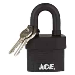 Ace 1-5/8 in. H x 1-3/4 in. W x 1-1/8 in. L Double Locking Padlock Steel 1 pk