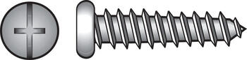 HILLMAN 1-1/2 in. L x 12 Phillips/Slotted Pan Head Sheet Metal Screws 100 per box Zinc-Plated