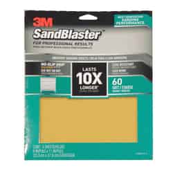 3M SandBlaster 11 in. L X 9 in. W 60 Grit Ceramic Sandpaper 4 pk