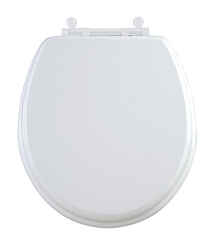 Mayfair Slow Close Round White Molded Wood Toilet Seat
