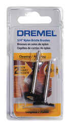 Dremel 3/4 in x 1.75 in. L x 1/8 in. Dia. Nylon Brush 2 pk