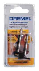 Dremel 3/4 in x 1.75 in. L x 1/8 in. Dia. Nylon Brush 2 pk