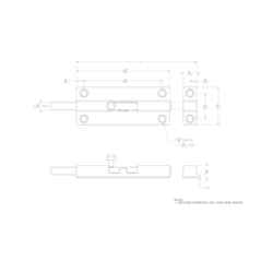 Ace Barrel Bolt 5 in. Zinc For Doors, Chests and Cabinets