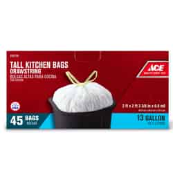 Ace 13 gal. Tall Kitchen Bags Drawstring 45 pk