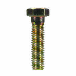 HILLMAN 3/8 in. Dia. x 1-1/2 in. L Heat Treated Yellow Dichromate Hex Head Cap Screw 100 box