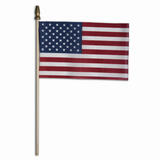 Valley Forge American Stick Flag 4 in. H X 6 in. W