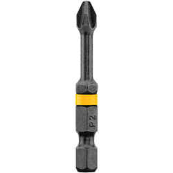 DeWalt Impact Ready Phillips #2 in. Screwdriver Bit 1/4 in. Dia. x 2 in. L x #2 in. Phillips 1