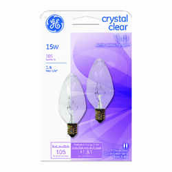 GE Lighting 15 watts A15 Incandescent Bulb 105 lumens Warm White 2 pk Globe