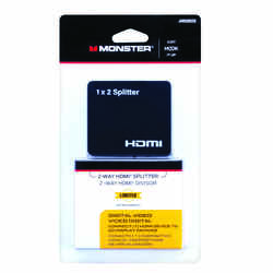 Monster Cable Just Hook It Up 2 Way Splitter 1 each