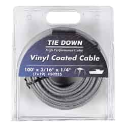 Tie Down Engineering Vinyl Coated Galvanized Steel 3/16 in. Dia. x 100 ft. L Aircraft Cable