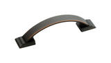 Amerock Candler Half Oval Arch Cabinet Pull 3 in. Oil-Rubbed Bronze 5 pk