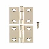 Ace 2.750 in. W X 1-1/2 in. L Bright Brass Brass Narrow Hinge 2 pk