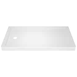 Delta Bathing Systems Classic 3.5 in. H x 60 in. W x 32 in. L White Acrylic Alcove Shower Base