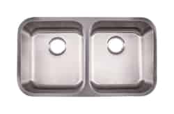 Kindred Stainless Steel Undermount 32-1/2 in. W x 18-1/2 in. L Kitchen Sink