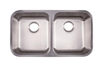 Kindred Stainless Steel Undermount 32-1/2 in. W x 18-1/2 in. L Kitchen Sink