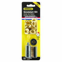 General Tools 3/8 in. Dia. Brass Grommet Kit 24 pk