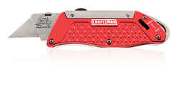 Craftsman 6 in. Sliding Red 1 pk Utility Knife