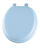 Mayfair Round Blue Vinyl Cushioned Toilet Seat