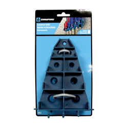 Crawford 5.5 in. L Blue Small Light Duty Screwdriver Hanger Holder 5 lb. 1 pk Polypropylene