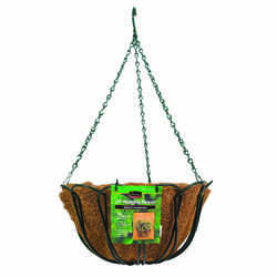 Panacea Green Steel Hanging Basket