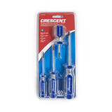 Crescent Phillips Assorted Screwdriver Metal Blue 4 pc.